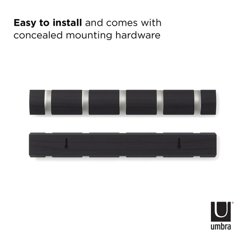 Wieszak, 5 uchwytów, driftwood/ nikiel FLIP outlet