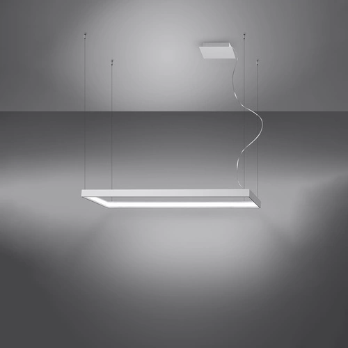 Żyrandol LED Tuula M biały nowoczesny do salonu industrialny lampa sufitowa 100 cm