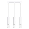 Nowoczesna lampa wisząca LIRO 3L biała metalowa do salonu i kuchni SOLLUX LIGHTING