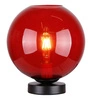 Lampa stołowa GLOBE 1x60W E27 czerwony