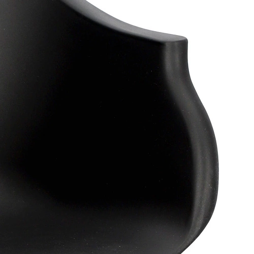 Krzesło konferencyjne obrotowe Roundy Black Intesi czarne nowoczesne z podłokietnikami