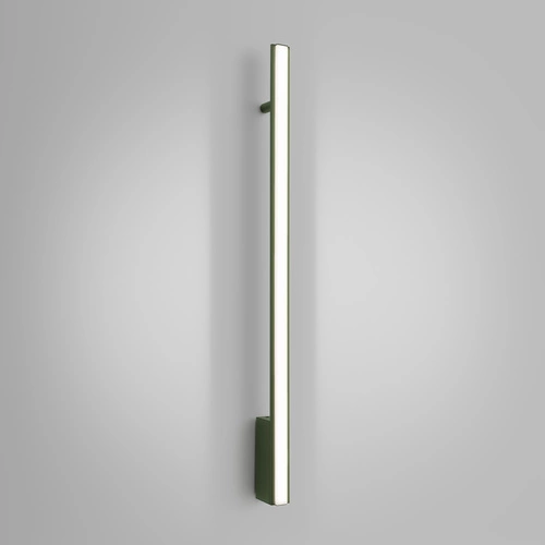 Kinkiet ścienny LED LAGOM 90 nowoczesny zielony oliwkowy aluminiowy do salonu i sypialni