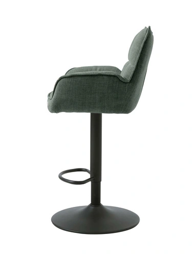 Hoker Marilla zielony regulowany obrotowy z oparciem do wyspy kuchennej