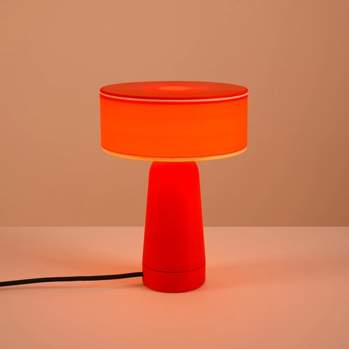 AXO czerwona lampa biurkowa nowoczesna na biurko do gabinetu