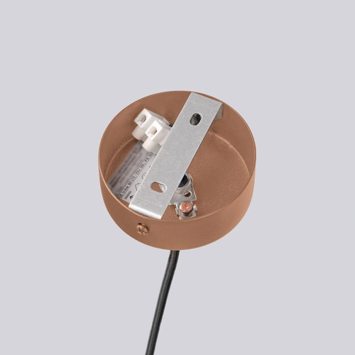 Żyrandol nowoczesny HALO 6 kawowy do salonu i jadalni z aluminium 64 cm