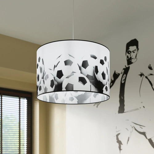 Nowoczesna lampa wisząca FOOTBALL B 40 do pokoju dziecka z motywem piłki nożnej 40 cm