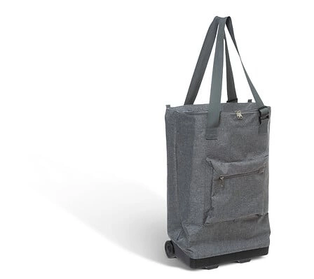 Torba na zakupy na kółkach szara