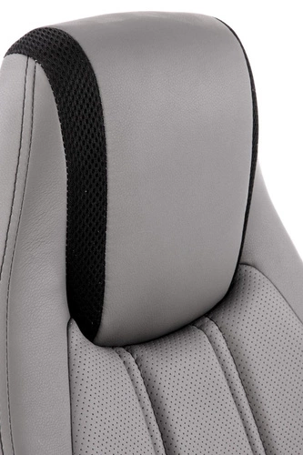 Fotel biurowy ergonomiczny Geran Intesi szary czarny obrotowy z regulacją do biura