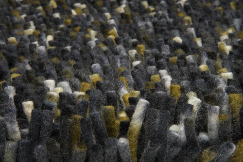 Dywan shaggy wełniany Shaggy Rocks granatowy 250x300 dywan do salonu nowoczesny Carpets&More