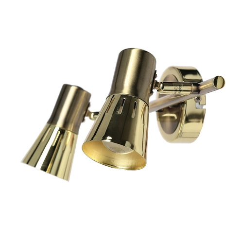 Lampa sufitowa Arena złota regulowana 2-punktowa do salonu i sypialni nowoczesna