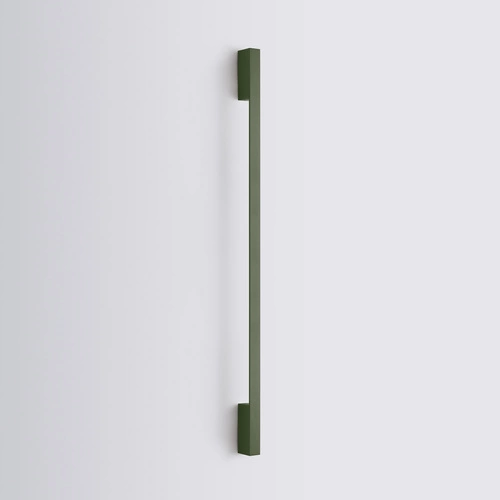 Kinkiet ścienny LED SAPPO 120 nowoczesny zielony oliwkowy aluminiowy do salonu i sypialni