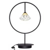 Lampka nocna LED glamour Tiffany No. 1 T do sypialni czarna ALTAVOLA DESIGN 50 cm
