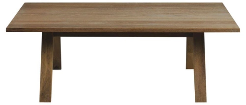 Stolik kawowy prostokątny A-Line fornir dębowy dymiony nowoczesny do salonu 130x70 cm