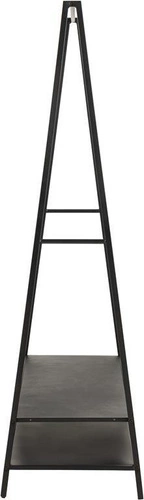 Nowoczesny wieszak stojący na ubrania i buty Selje czarny do przedpokoju Actona