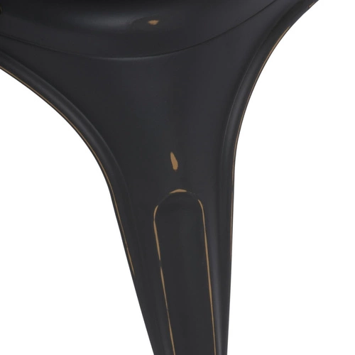 Krzesło metalowe Paris czarne industrialne do jadalni i kuchni D2.DESIGN sztaplowane