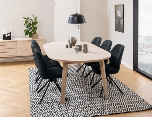 Stół A-Line 120/220cm dąb bielony rozkładany