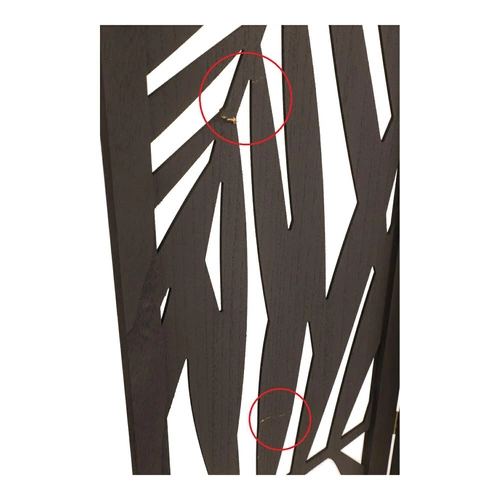 Parawan składany Akira drewniany czarny outlet