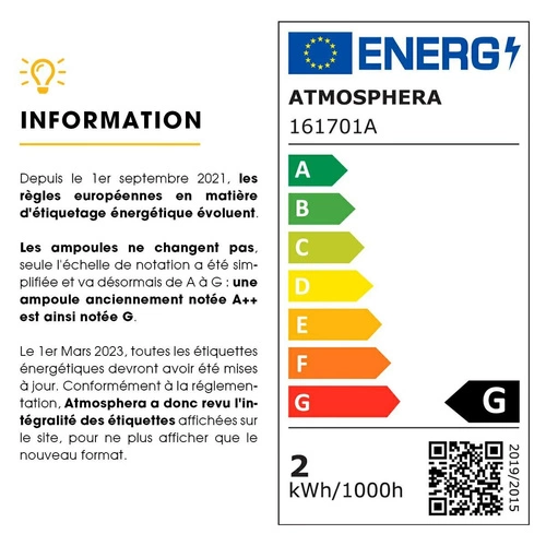 Atmosphera żarówka LED E27 Globe G95 bursztynowa dekoracyjna vintage do salonu