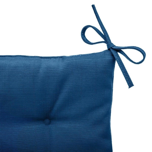 Poduszka na krzesło ogrodowa Korai 40x40 niebieska pikowana nowoczesna Hesperide