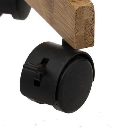 Caddy pojemny wózek kuchenny na kółkach bambusowy z 3 półkami do łazienki i kuchni 5five