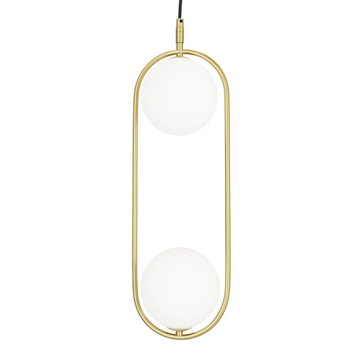 Nowoczesna lampa wisząca Cordel szklana mosiądz do salonu i jadalni Candellux