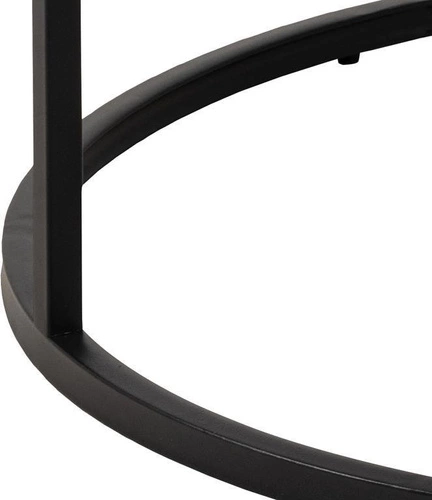 Spiro nowoczesny okrągły stolik kawowy biały 80 cm do salonu glamour Actona