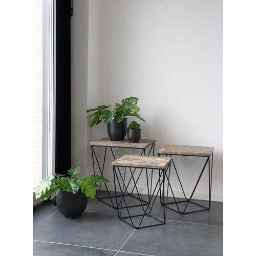 Sztuczna Monstera 45cm Intesi nowoczesna sztuczna roślina doniczkowa do salonu i sypialni