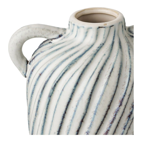 House Nordic Foma niebieski wazon ceramiczny na kwiaty do salonu