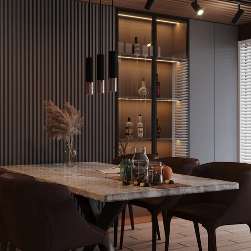 Lampa wisząca Loopez 3P czarna miedziana nowoczesna do salonu nad stół lub wyspę