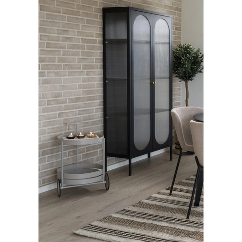 Wózek barowy Beja szary metalowy na kółkach do kuchni i salonu House Nordic