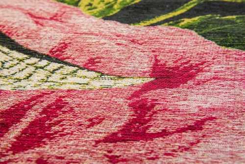 Dywan nowoczesny bawełniany Interfloral 140x200 do salonu i sypialni w kwiaty różowy