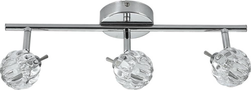 Lampa sufitowa Bombola listwa 3x40W G9  chrom bez żarówek