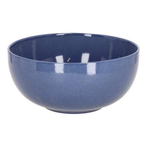 Miska obiadowa Gomera 25 cm ceramiczna okrągła niebieska do sałatek i zup Intesi