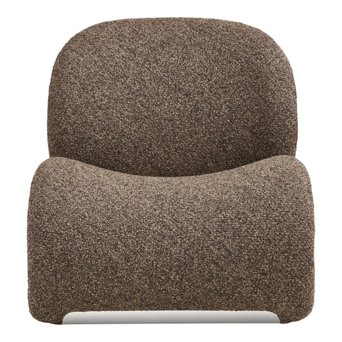 Fotel kubełkowy Sofia brązowy do salonu House Nordic nowoczesny