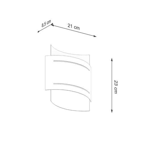 Kinkiet ścienny Hestia czarny nowoczesny metalowy do salonu i sypialni Sollux Lighting