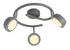 Lampa sufitowa Mild spirala 3x6W LED  szary 3000K