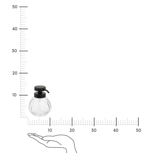 Dozownik do mydła szklany transparentny 5five simply smart do łazienki i kuchni 200ml