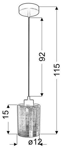 Lampa wisząca Nocturno 12 chrom szklana nowoczesna regulowana do salonu i nad stół