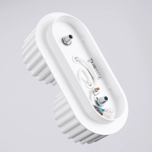 Plafon sufitowy biały nowoczesny AURA 2 do kuchni i salonu aluminium GX53