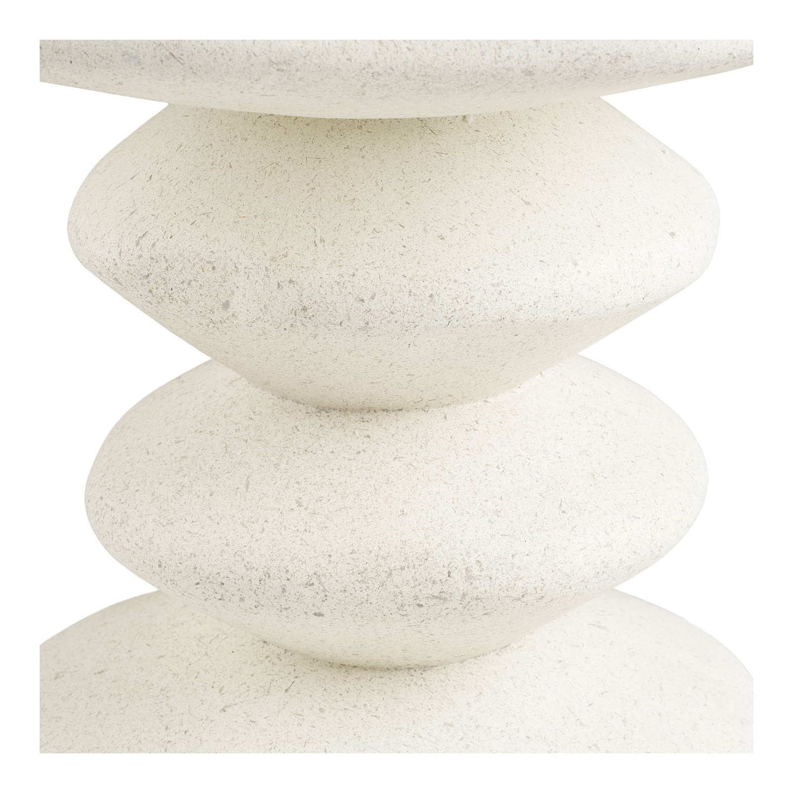 Stolik kawowy Blackburn okrągły biały nowoczesny do salonu 43 cm