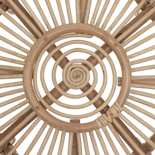 Stolik kawowy rattanowy Neta 73cm okrągły boho naturalny do salonu Atmosphera