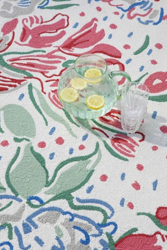 Dywan zewnętrzny do ogrodu Lilith Laura Ashley 250x350 kwiatowy łatwoczyszczący