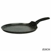 Patelnia na naleśniki aluminiowa kuta 28  cm czarna