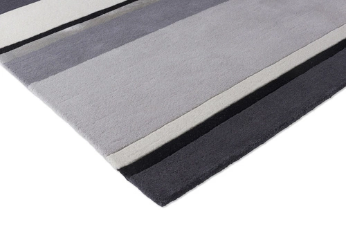 Dywan nowoczesny Eaton 200x280cm szary geometryczny wełniany do salonu Laura Ashley