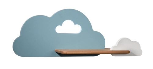 Kinkiet ścienny Cloud LED 5W 4000K z półką niebieski klasyczny do pokoju dziecięcego CANDELLUX