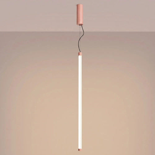 Lampa wisząca TRANG 100 LED brzoskwiniowa nad wyspę regulowana