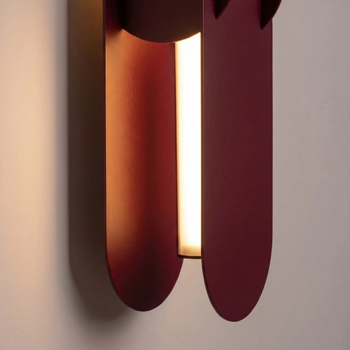Kinkiet ścienny CHAIN LED burgund nowoczesny do salonu 91 cm