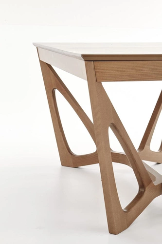 Stół rozkładany do jadalni Fenom orzech amerykański nowoczesny 160-240 cm Intesi