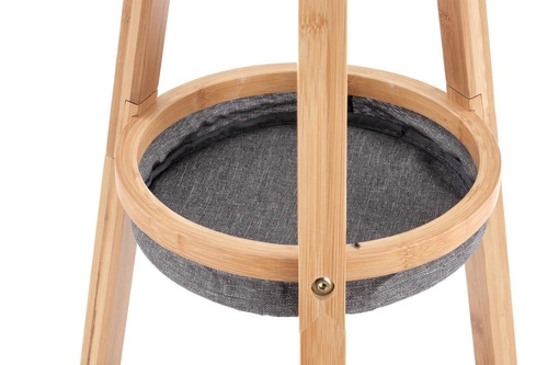 Wieszak stojący Foyer naturalny bambusowy do przedpokoju skandynawski Intesi 177 cm