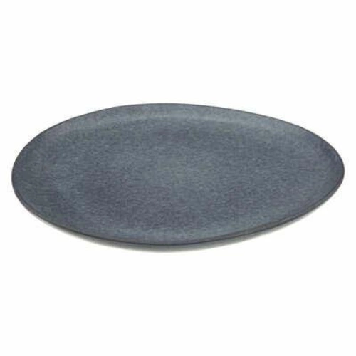 Talerz obiadowy Spring niebieski 27 cm nowoczesny ceramiczny do jadalni zmywarka